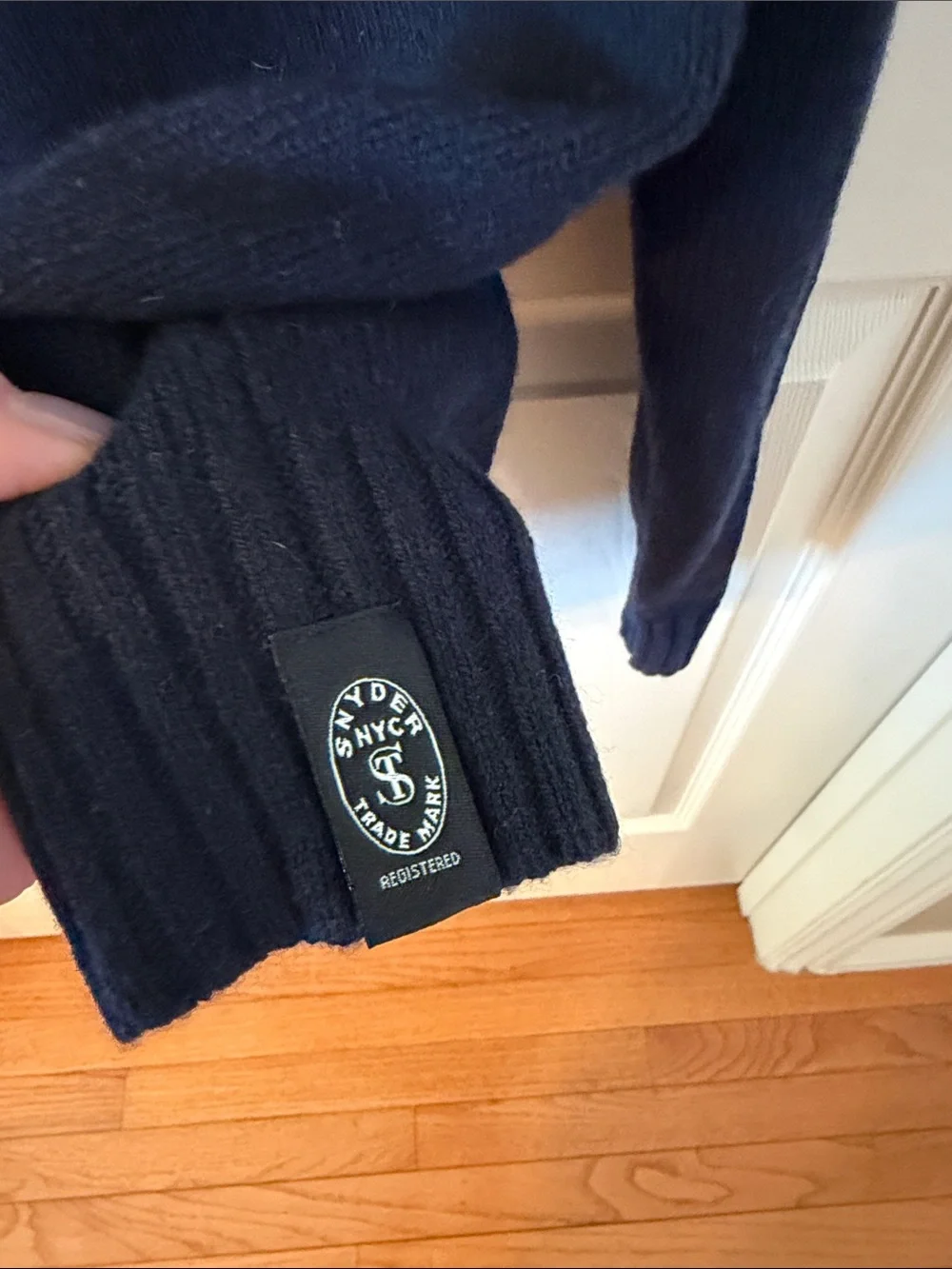 Todd Snyder Navy Nomad Turtleneck Sweater Sz S.  New/Flawed. Box53